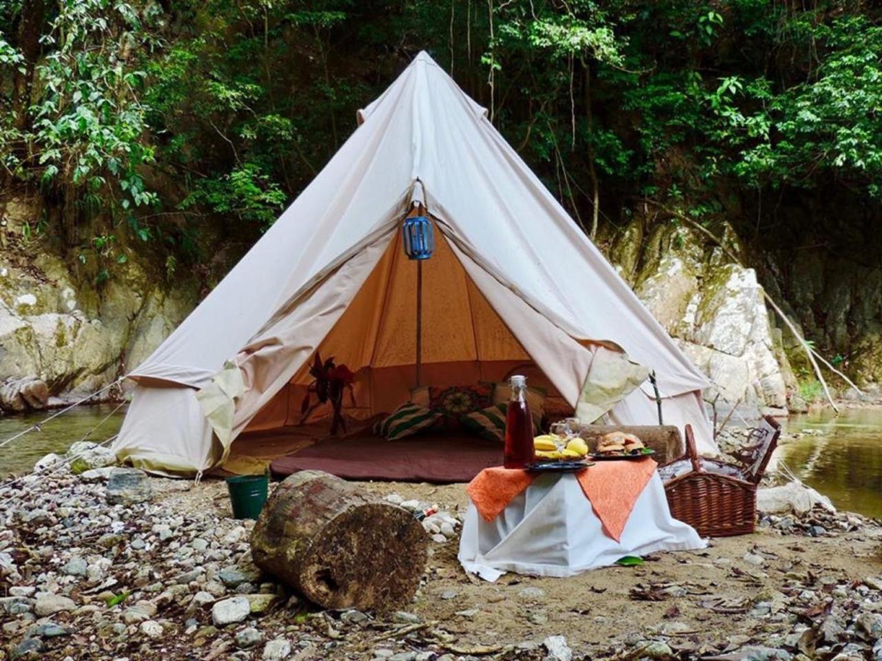 Glamping Finca Margaritas Pluma Hidalgo Buitenkant foto